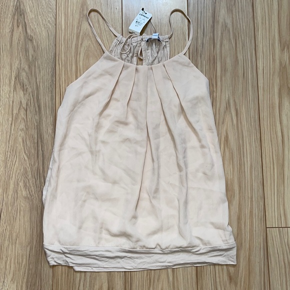NWT Express Cream Halter Top - Picture 1 of 2